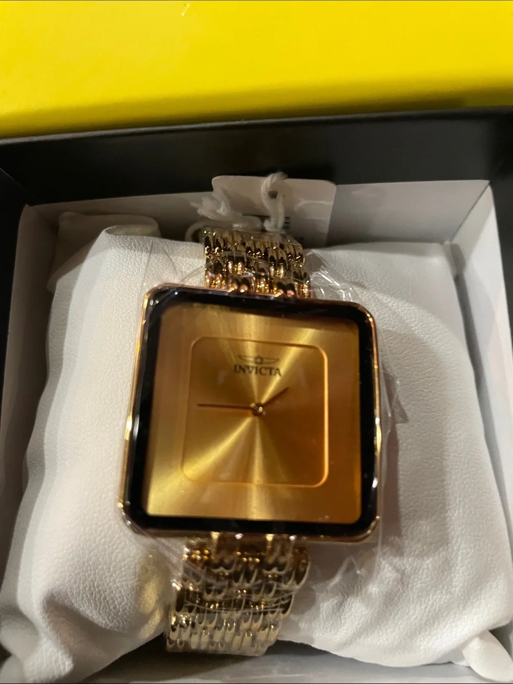Invicta Wildflower Gold Square Dial Bracelet Watch